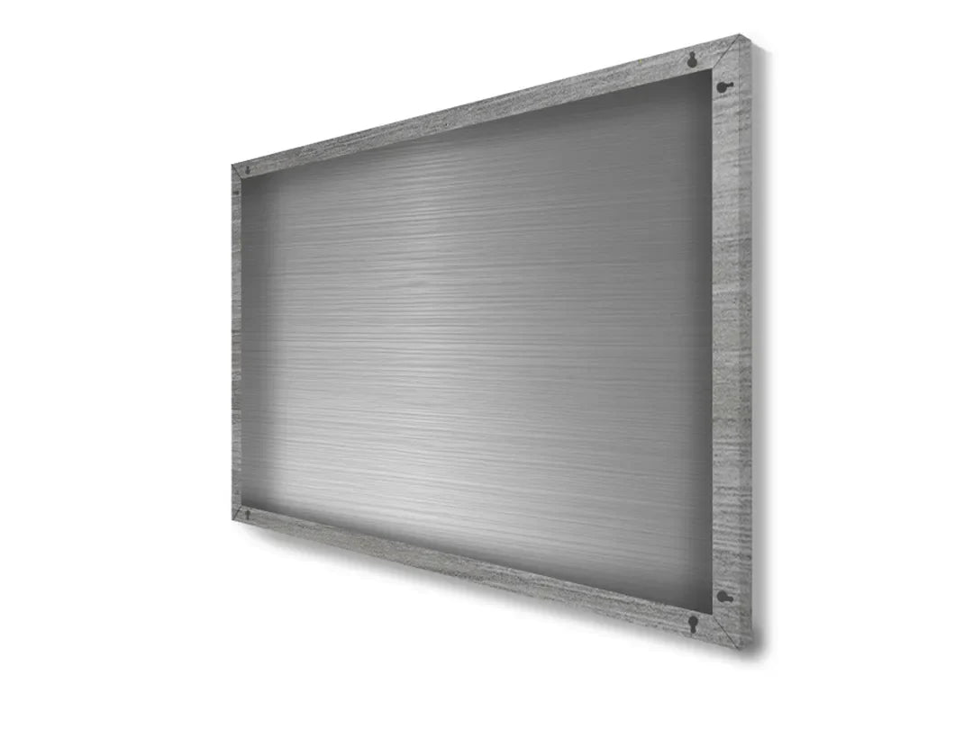 Stijlvol aluminium magneetbord met een houtlook – droog uitwisbaar & magnetisch