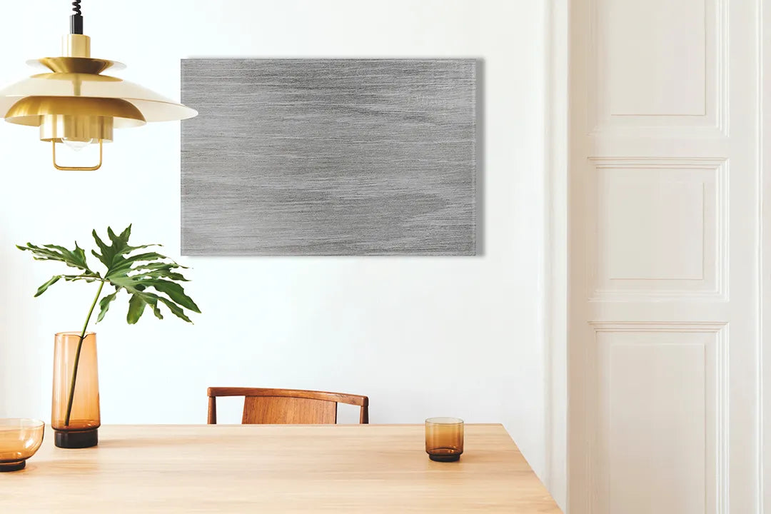 Stijlvol aluminium magneetbord met een houtlook – droog uitwisbaar & magnetisch