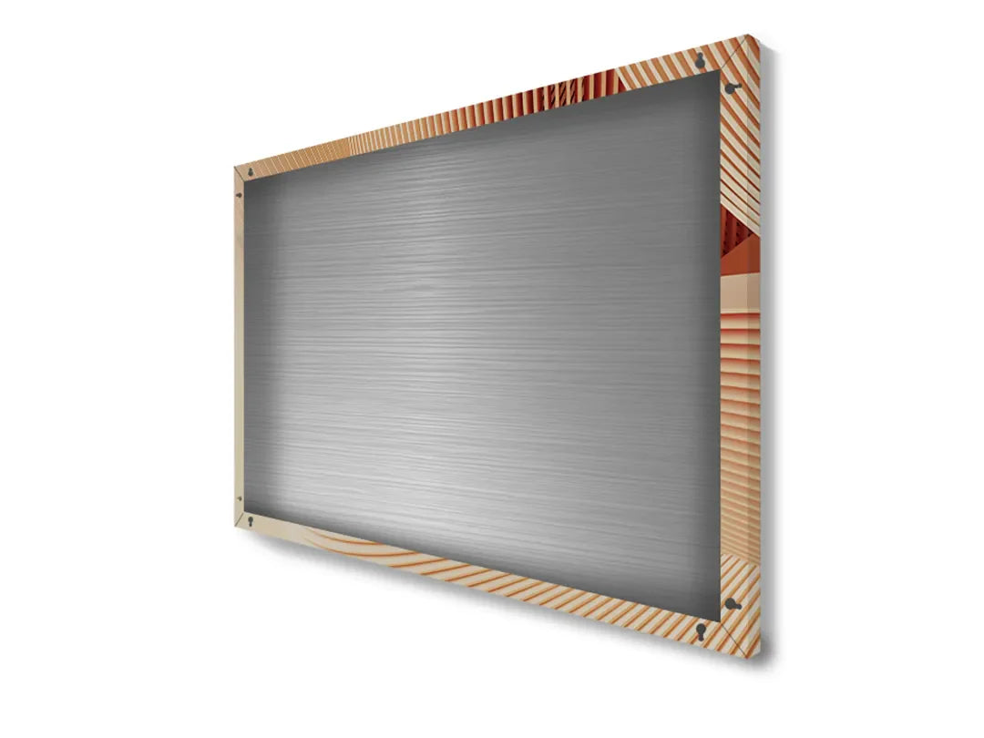 Uniek metalen magneetbord in zachte aardetinten – droog uitwisbaar & magnetisch