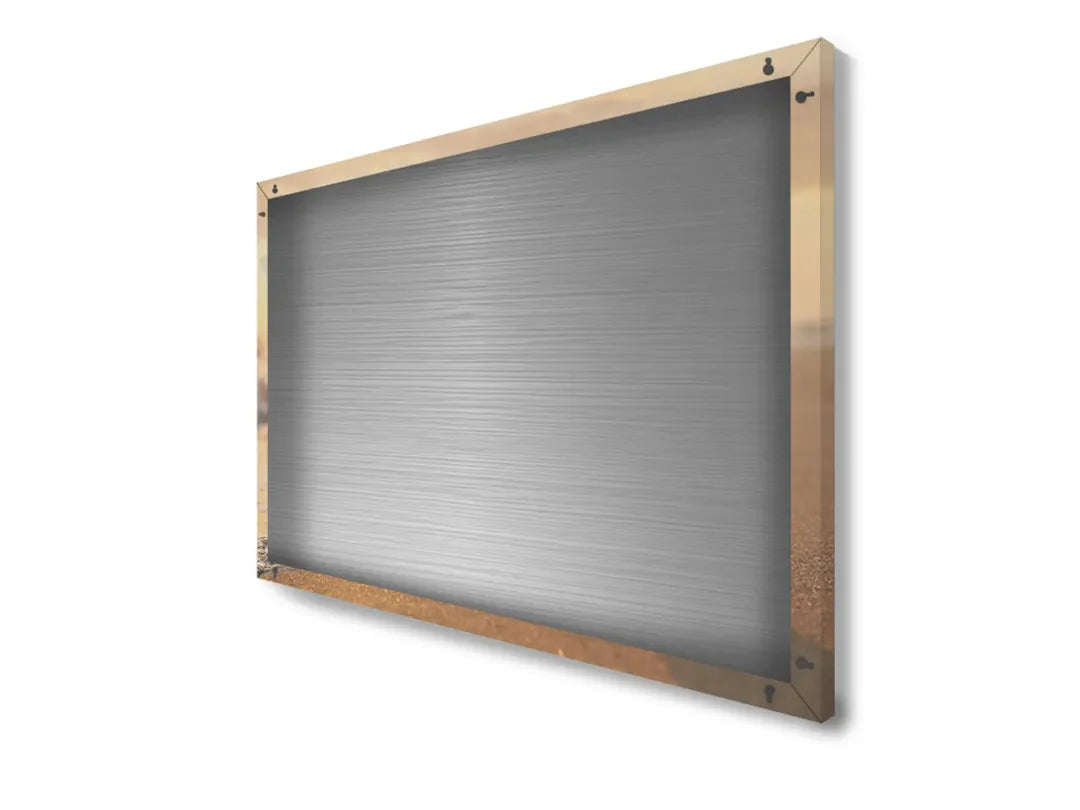 Metalen magneetbord met inspirerende tekst op strand – droog uitwisbaar & magnetisch