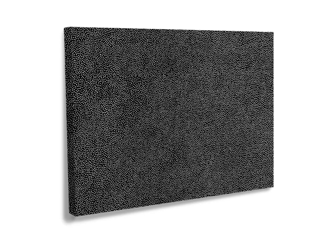 Metalen bord met zwart-witte textuur, perfect als magneetbord of wanddecoratie.