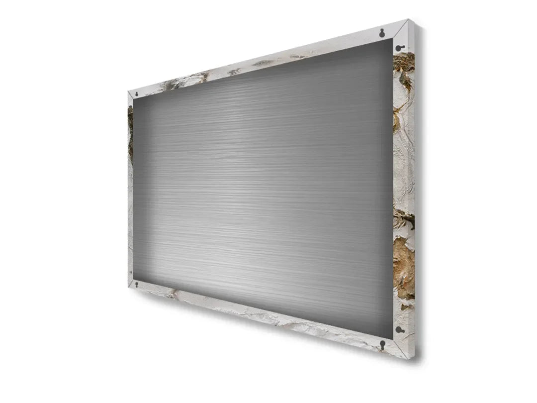 Metalen Magneetbord Wereldkaart – Aluminium Wandpaneel – droog uitwisbaar & magnetisch