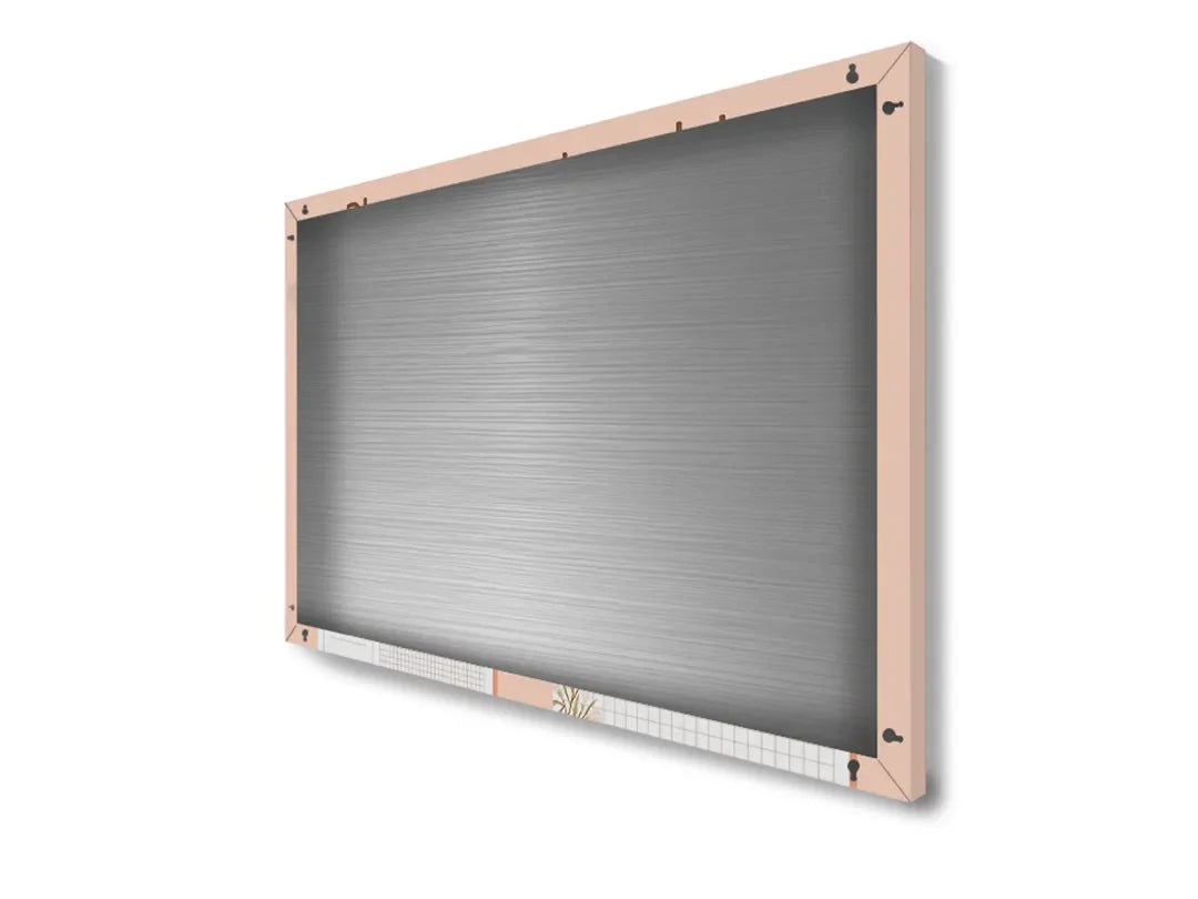 Metalen magneetbord met elegant bloemenontwerp – droog uitwisbaar & magnetisch