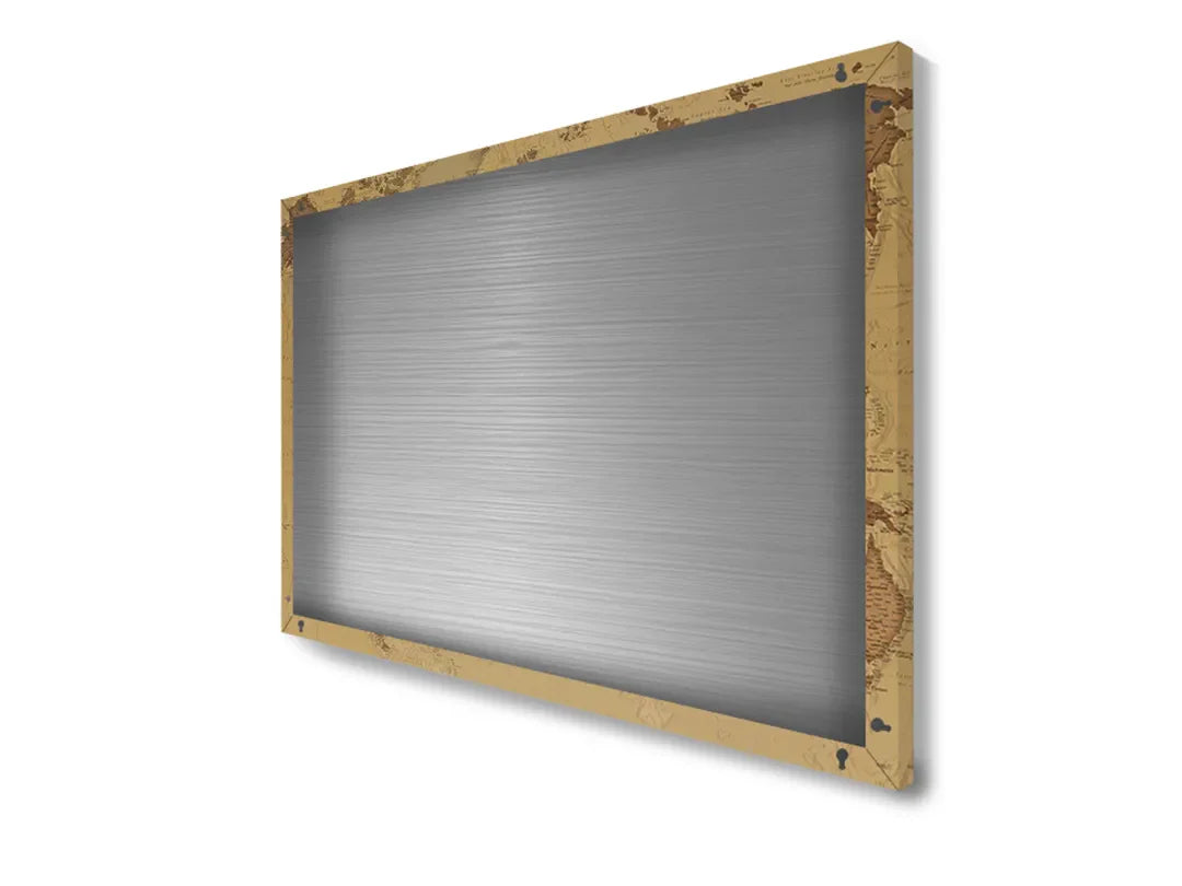 Metalen magneetbord met wereldkaart - decoratief en functioneel – droog uitwisbaar & magnetisch