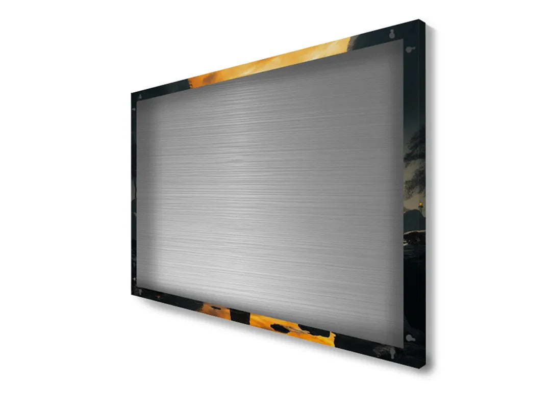 Metalen magneetbord met serene monnik in de natuur – droog uitwisbaar & magnetisch