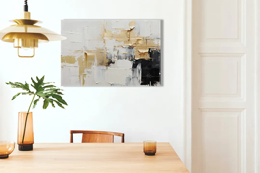 Stijlvol aluminium magneetbord met gouden accenten – droog uitwisbaar & magnetisch