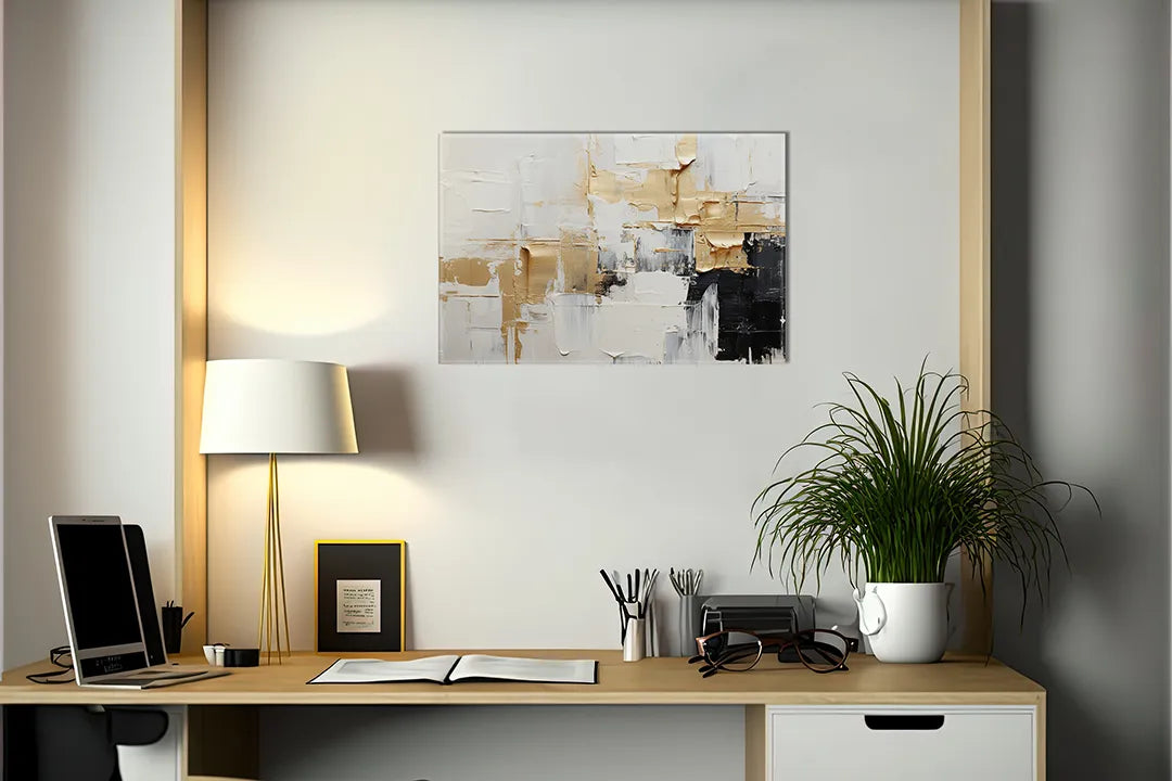 Stijlvol aluminium magneetbord met gouden accenten – droog uitwisbaar & magnetisch