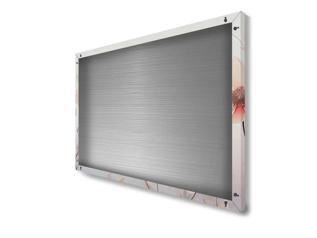 Metalen magneetbord met mooie bloemenprint – droog uitwisbaar & magnetisch