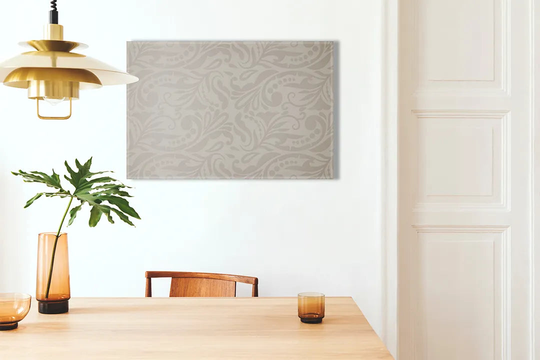 Elegant metalen magneetbord in zachte neutrale tinten – droog uitwisbaar & magnetisch