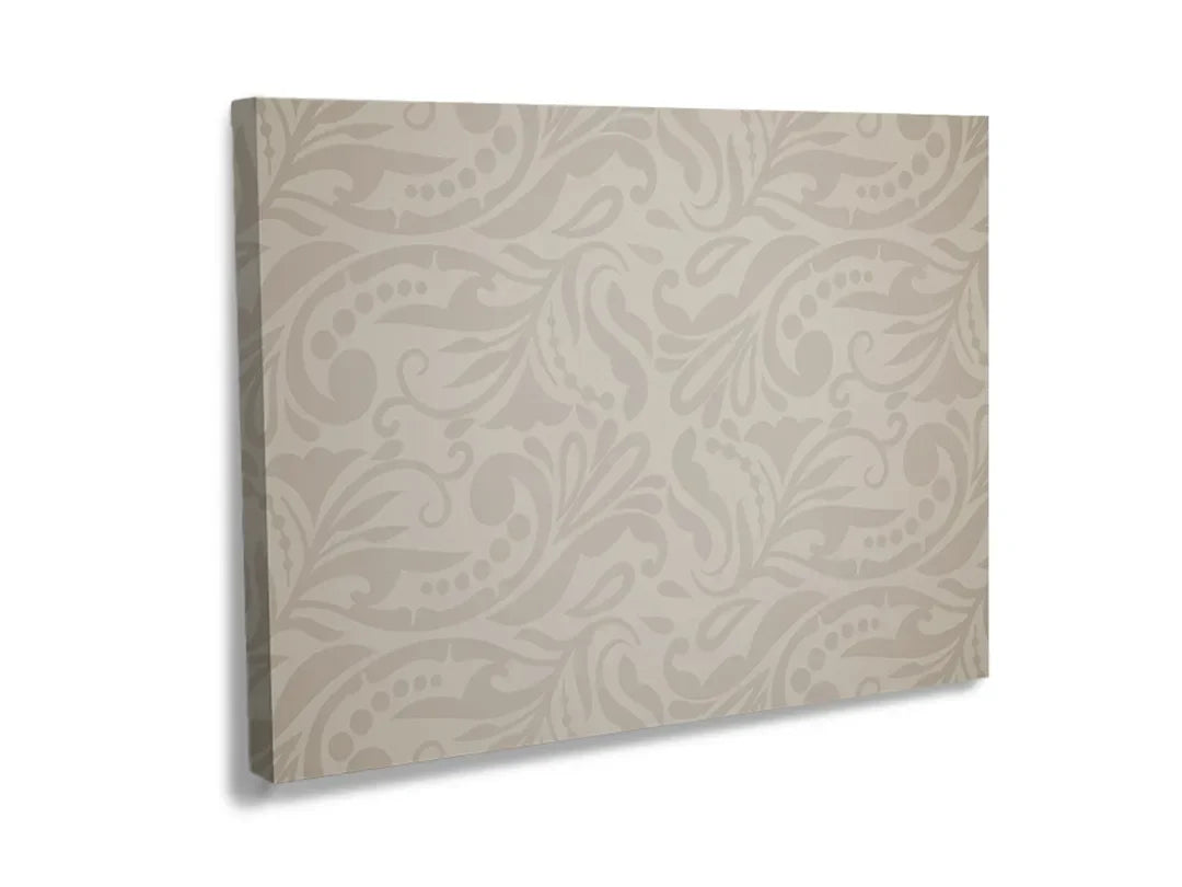 Stijlvol metalen bord met bloemmotief in neutrale kleuren voor decoratie en memoboard