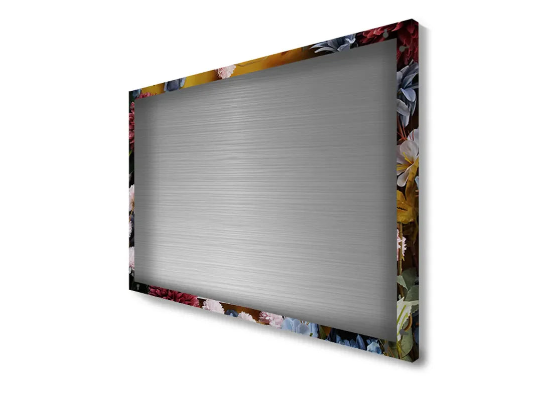 Metalen magneetbord met positieve boodschap en bloemen – droog uitwisbaar & magnetisch