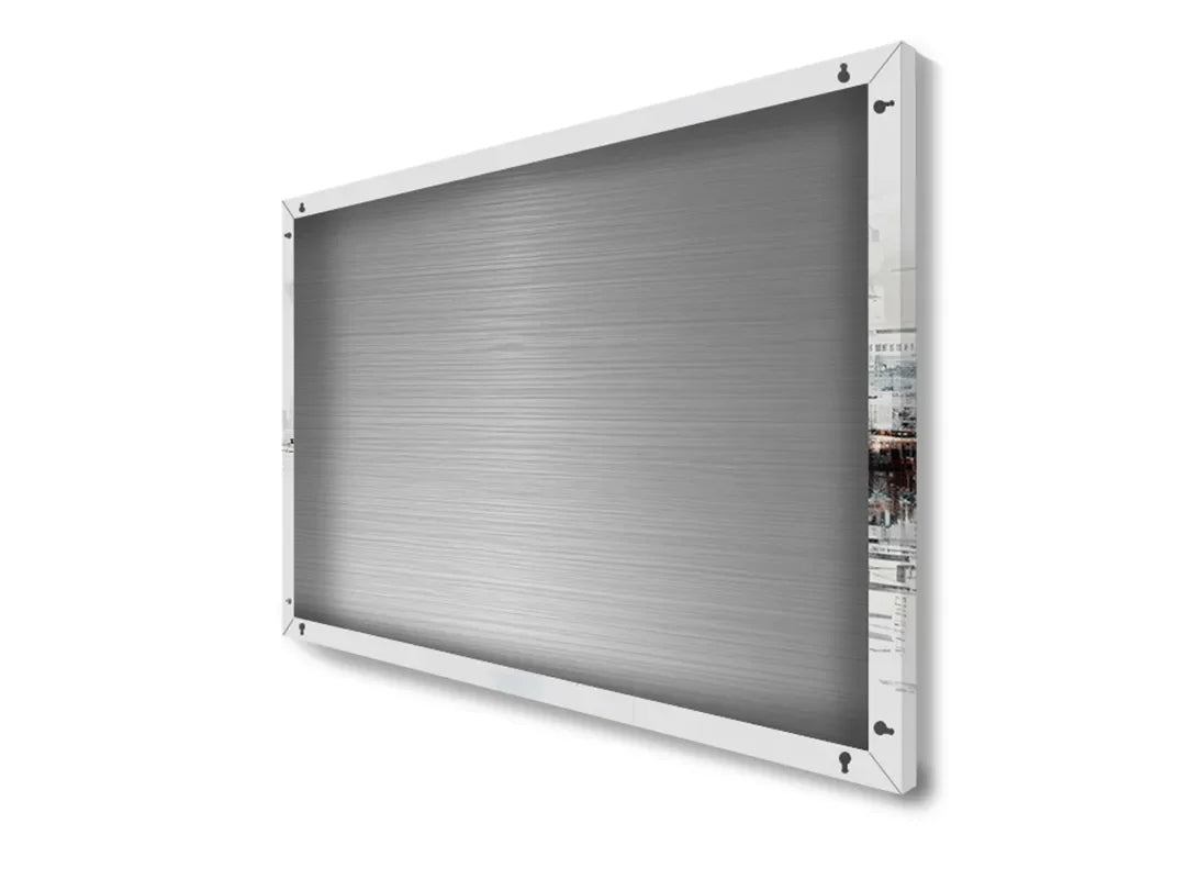 Stedelijk Metalen Magneetbord – Moderne Skyline – droog uitwisbaar & magnetisch