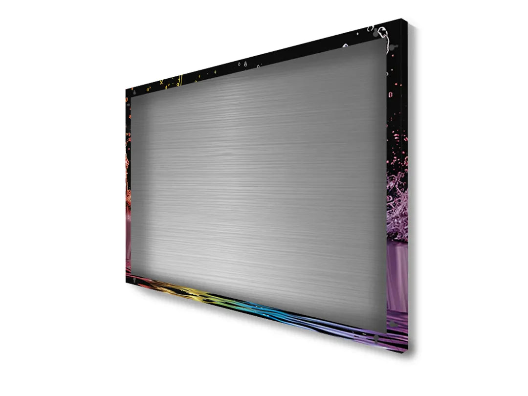 Kleurrijk metalen magneetbord met waterdruppels – droog uitwisbaar & magnetisch