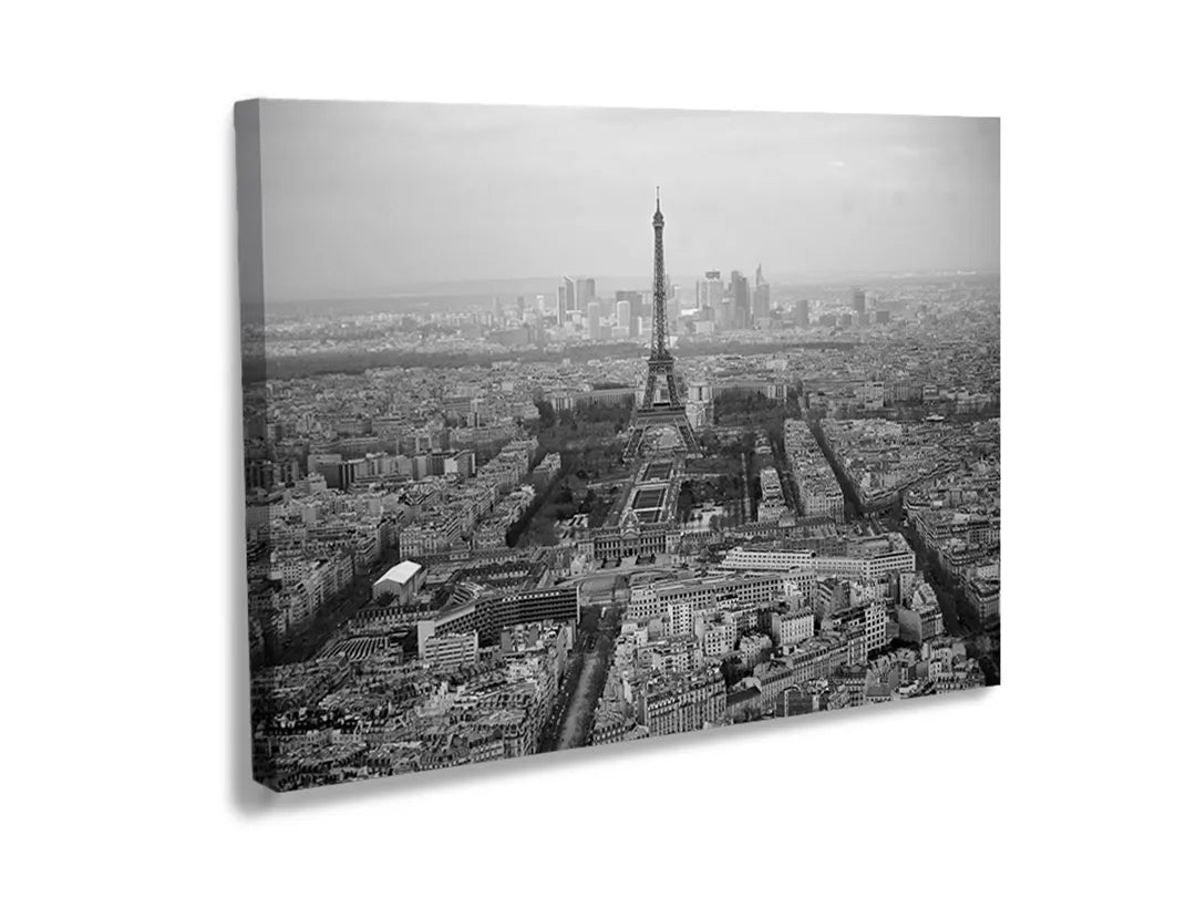 Metalen magneetbord met een prachtig uitzicht op de Eiffeltoren in Parijs.