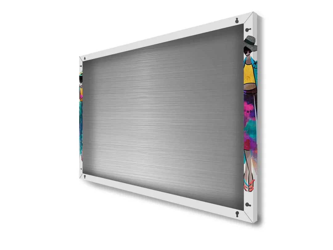 Metalen magneetbord: stijlvolle mode illustraties – droog uitwisbaar & magnetisch