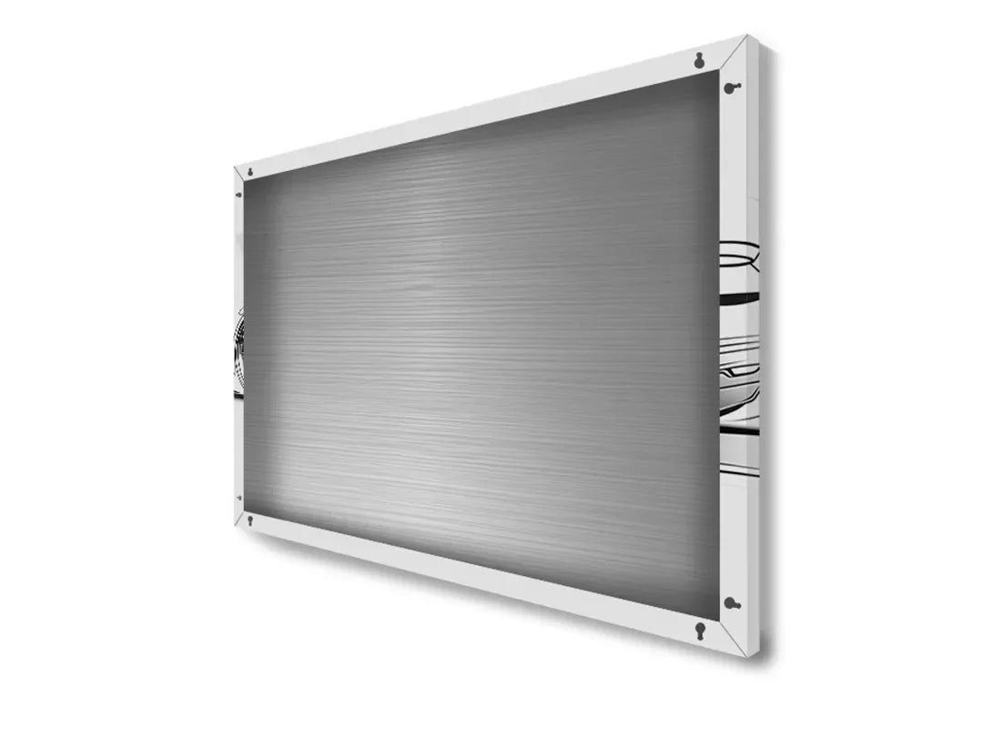 Stijlvol metalen magneetbord met sportwagen design – droog uitwisbaar & magnetisch