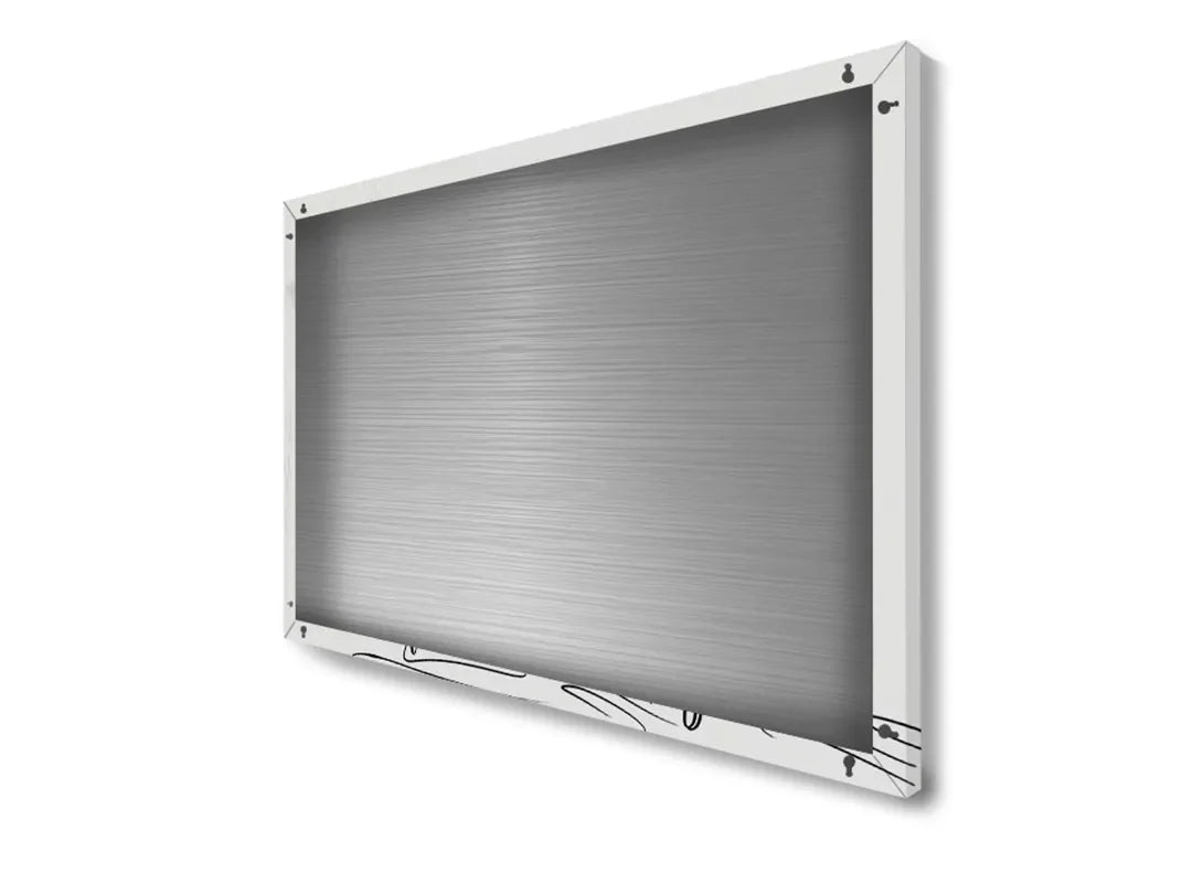 Moderne metalen magneetbord met dansers in lijntekening – droog uitwisbaar & magnetisch