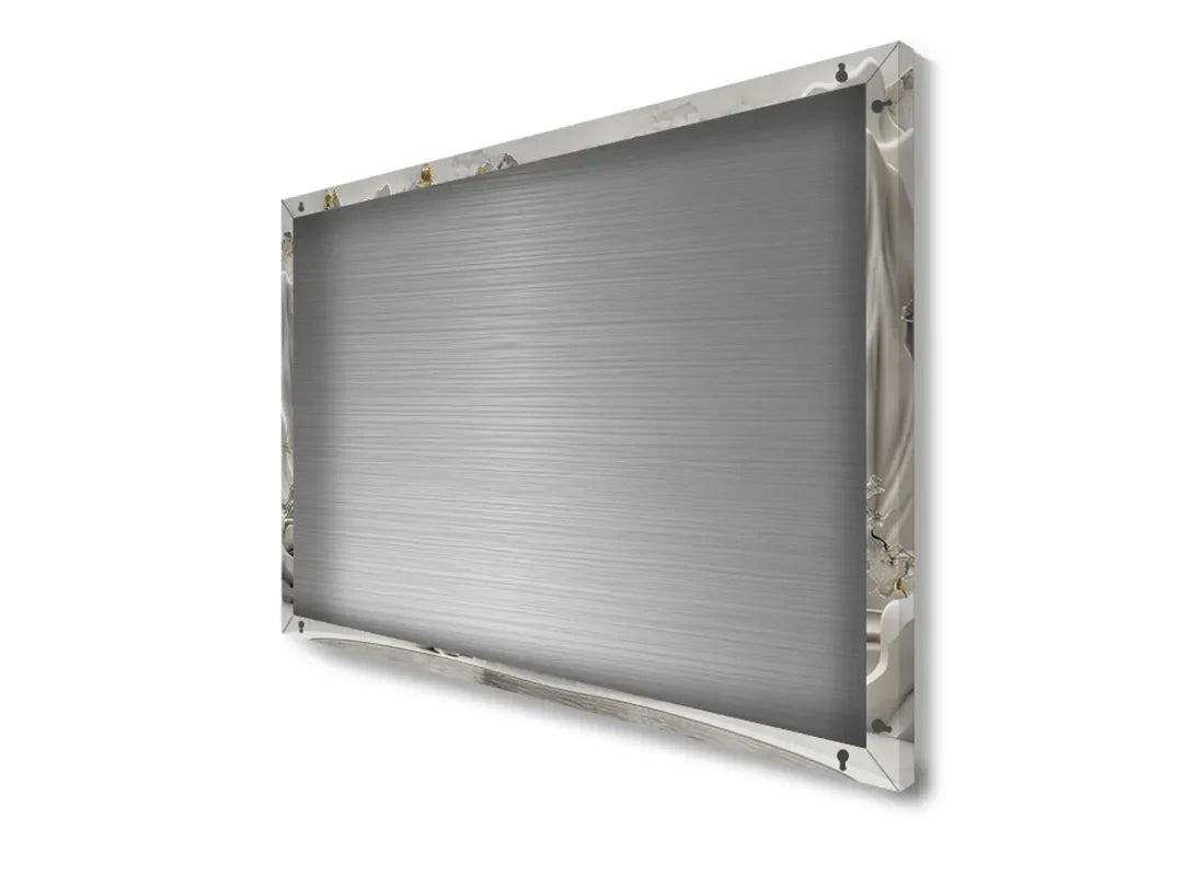 Metalen magneetbord met gouden boom en bergen – droog uitwisbaar & magnetisch