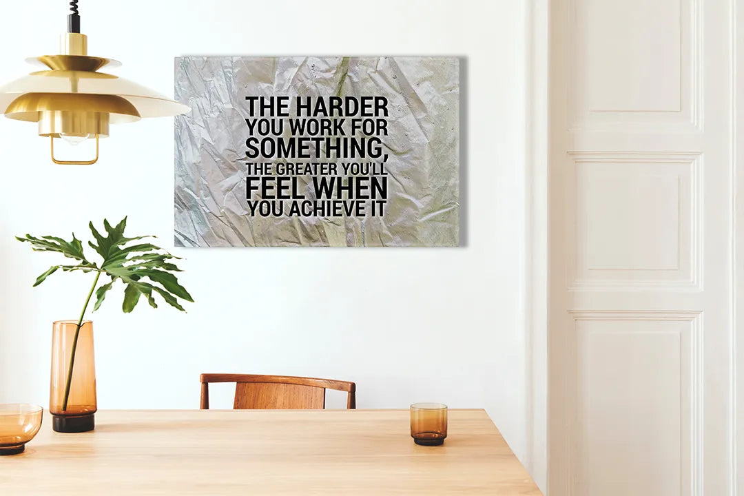 Inspirerend metalen magneetbord met motivatie quote – droog uitwisbaar & magnetisch