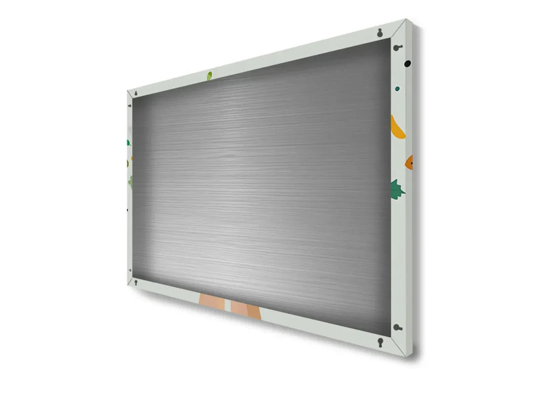 Metalen magneetbord met kleurrijke groenten design – droog uitwisbaar & magnetisch