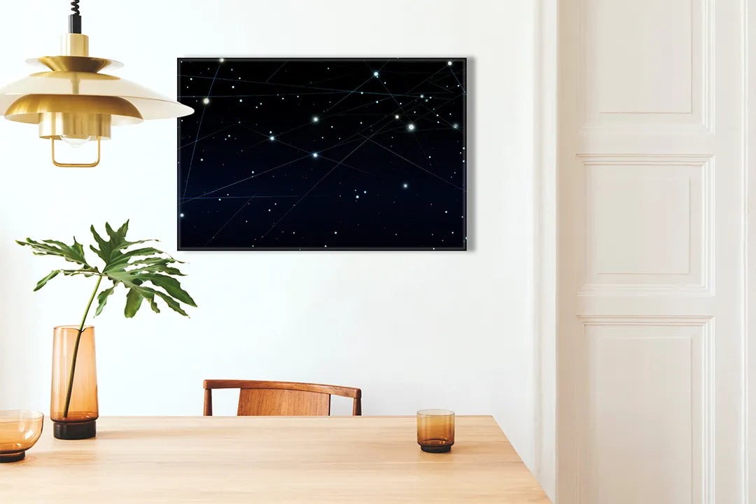 Metalen magneetbord met sterrenhemel design – droog uitwisbaar & magnetisch