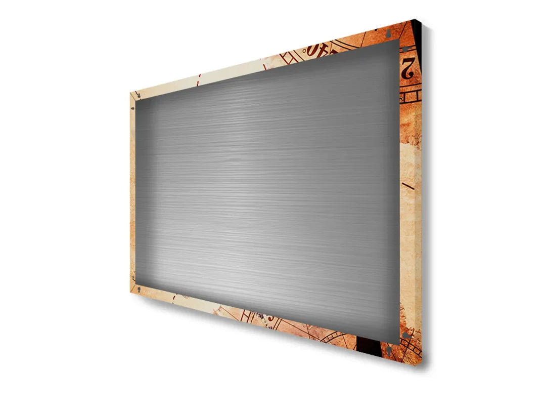 Metalen magneetbord kleurrijke wereldkaart – leerzaam decor voor kinderkamer