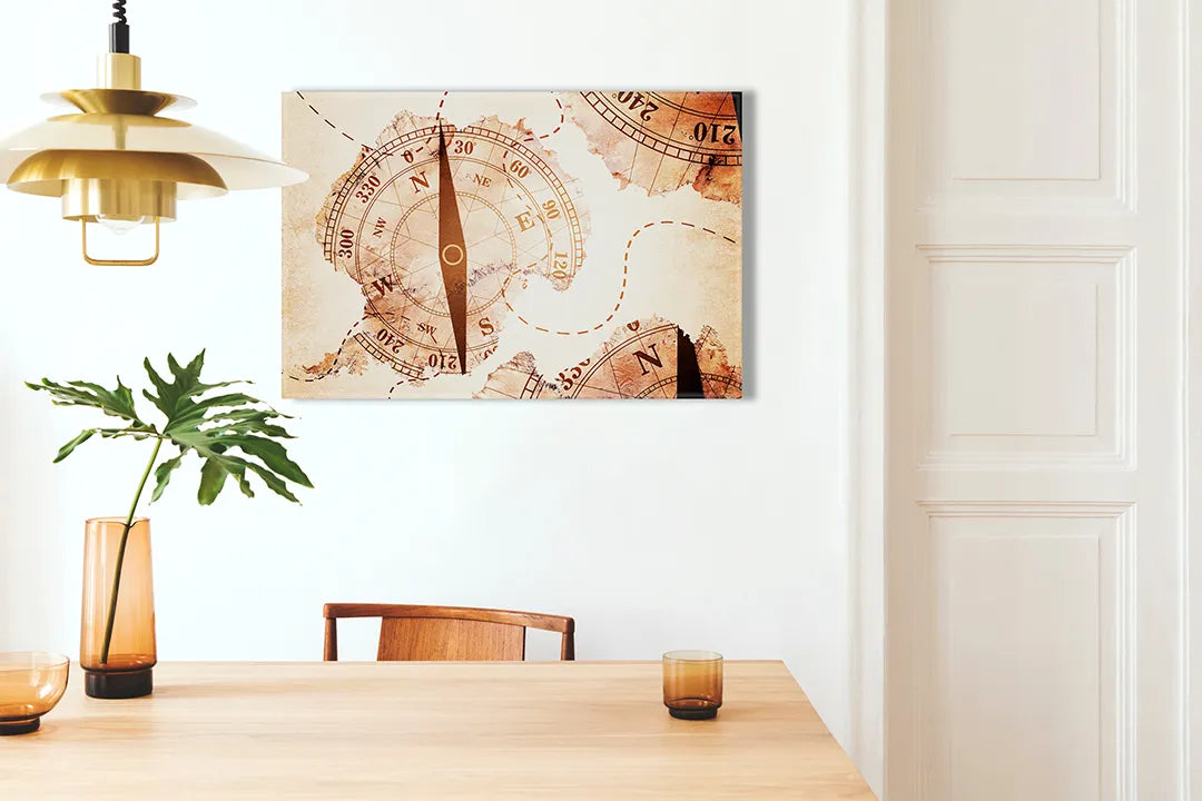 Metalen magneetbord kleurrijke wereldkaart – leerzaam decor voor kinderkamer