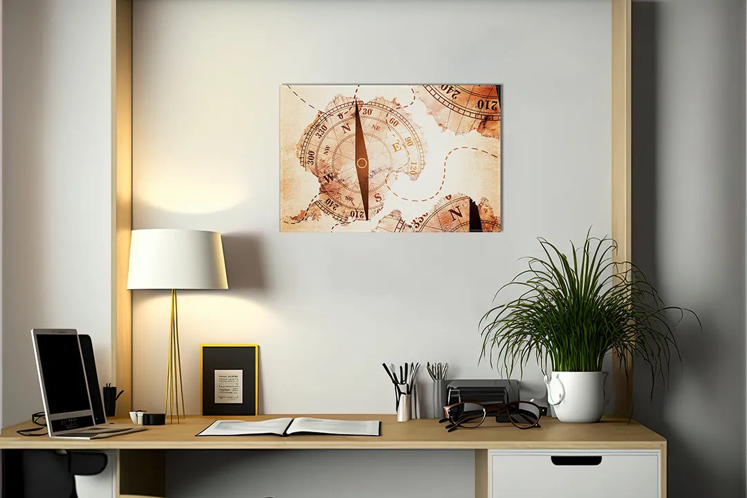 Metalen magneetbord kleurrijke wereldkaart – leerzaam decor voor kinderkamer