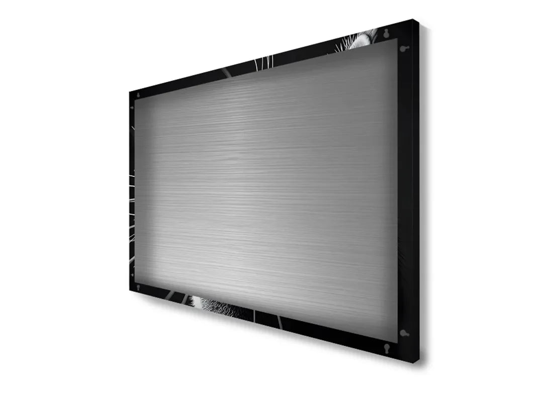 Metalen magneetbord met kattenprofiel in zwart-wit – droog uitwisbaar & magnetisch