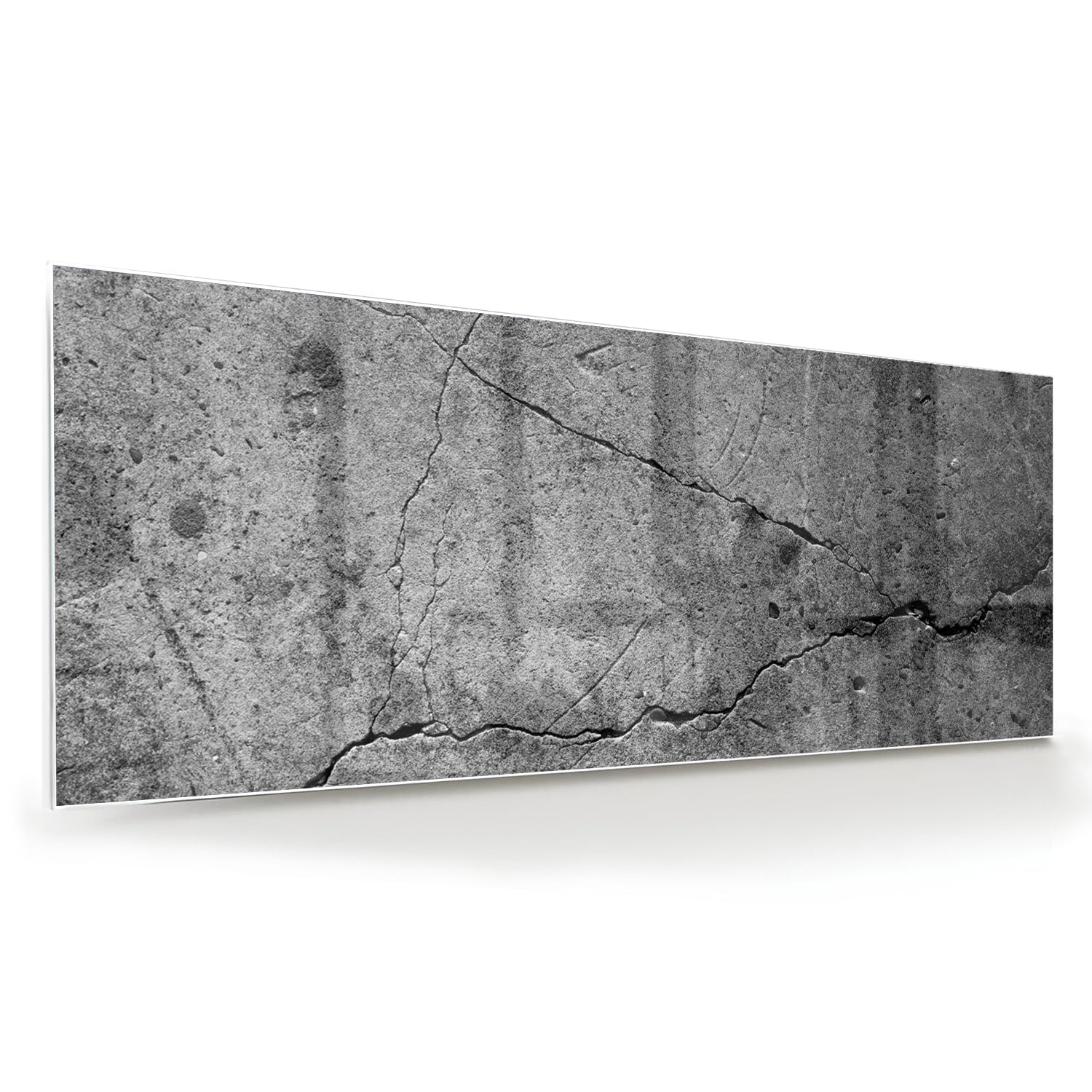 Abstract glazen schilderij met unieke structuur en lijnen.