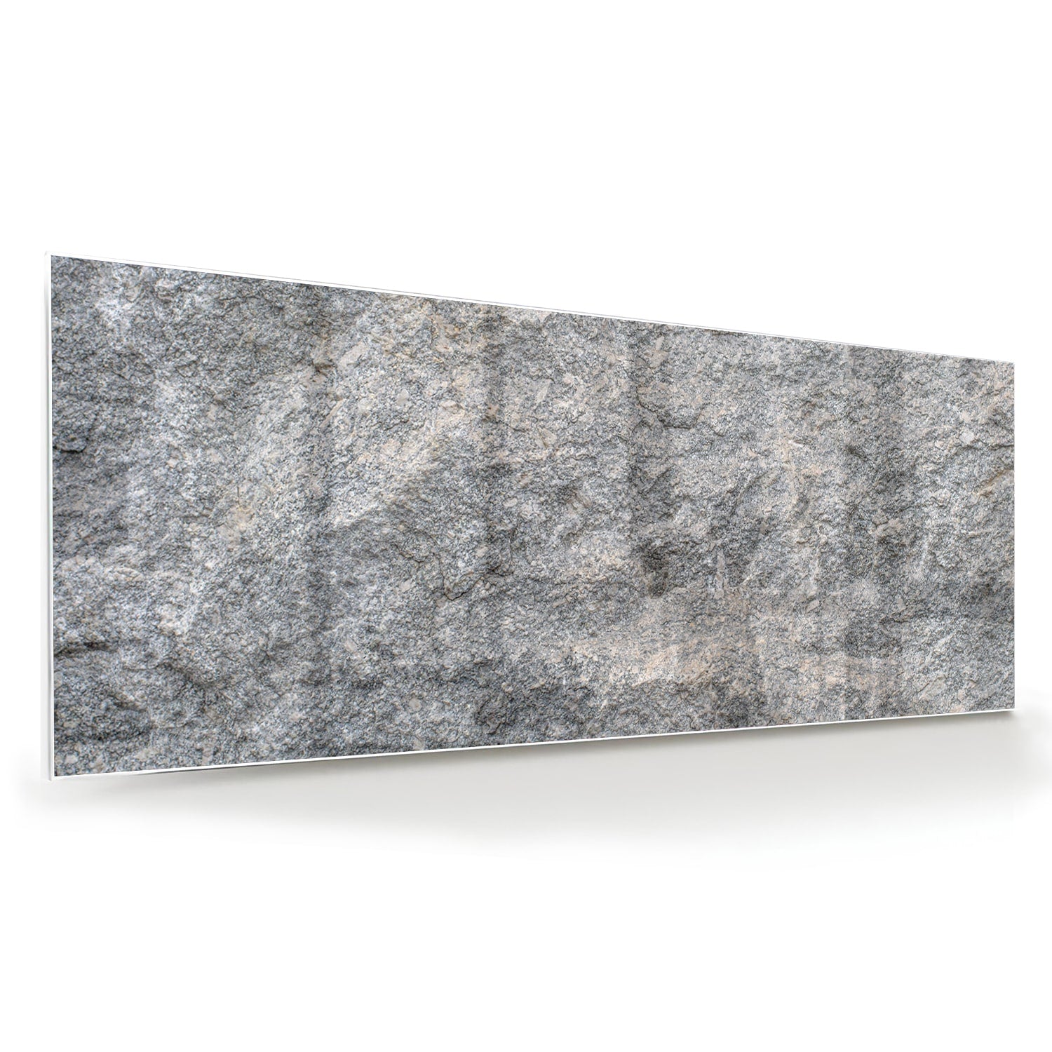 Glazen schilderij met abstracte textuur op muur in moderne woonkamer