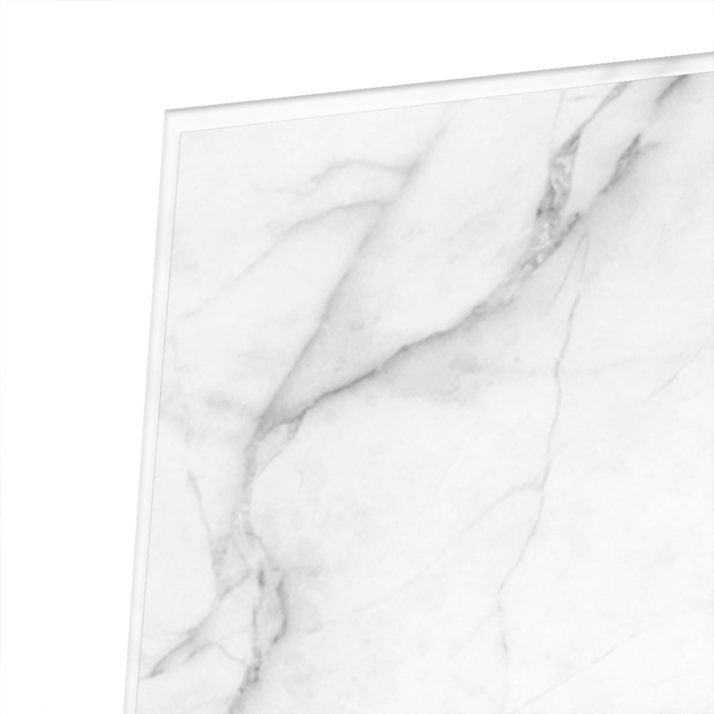 Minimalistisch glazen schilderij met marmerstructuren in moderne woonkamer