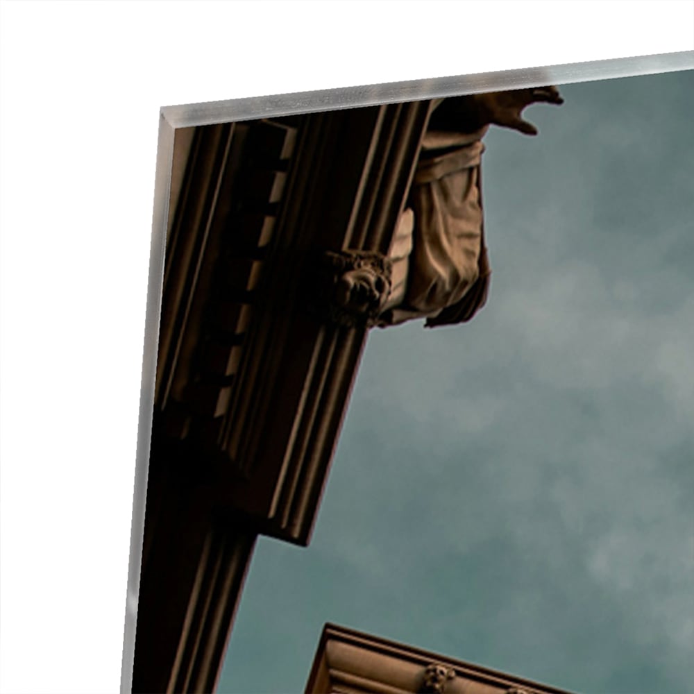 Glas schilderij van de Eiffeltoren met een luxe uitstraling