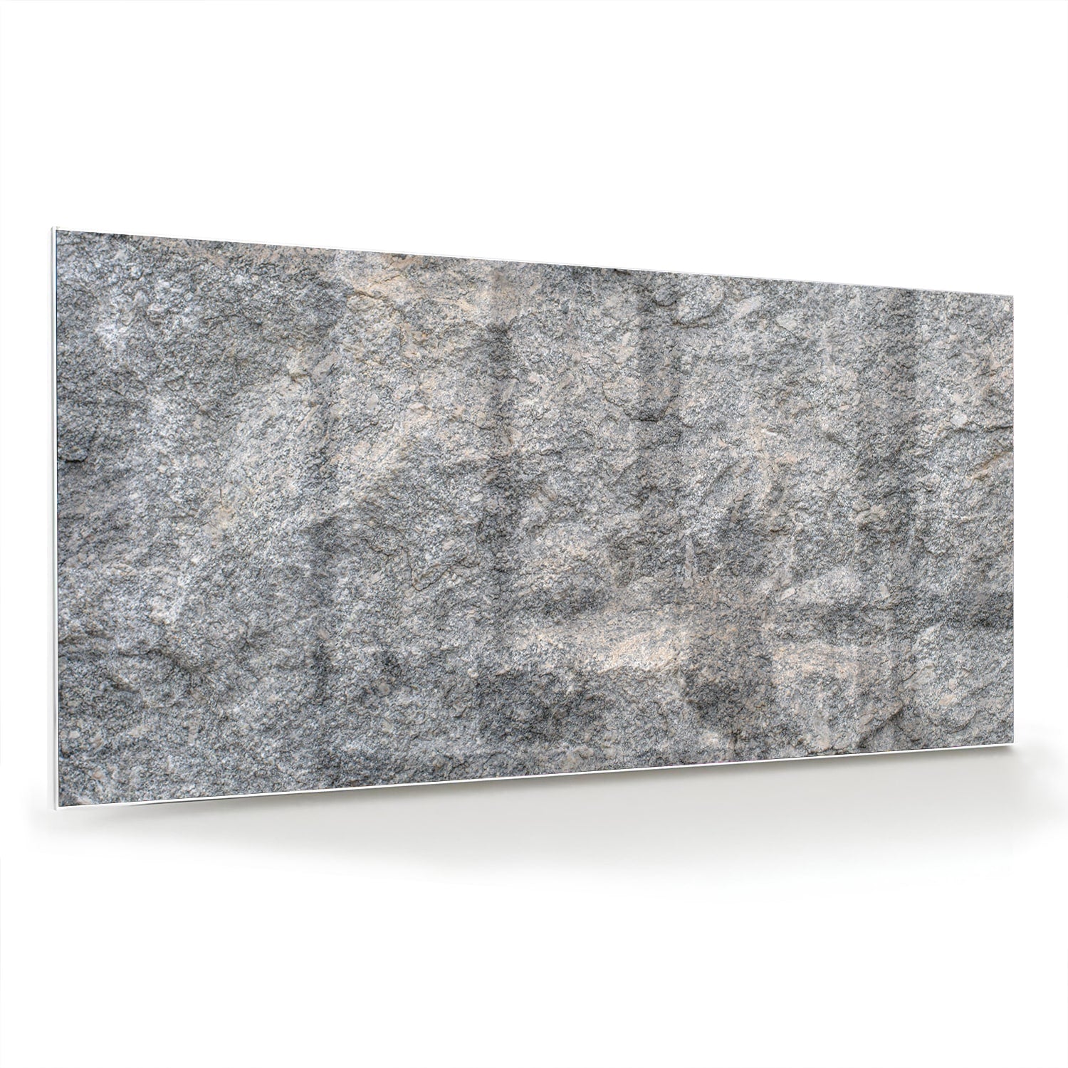 Glazen schilderij met abstracte textuur op muur in moderne woonkamer