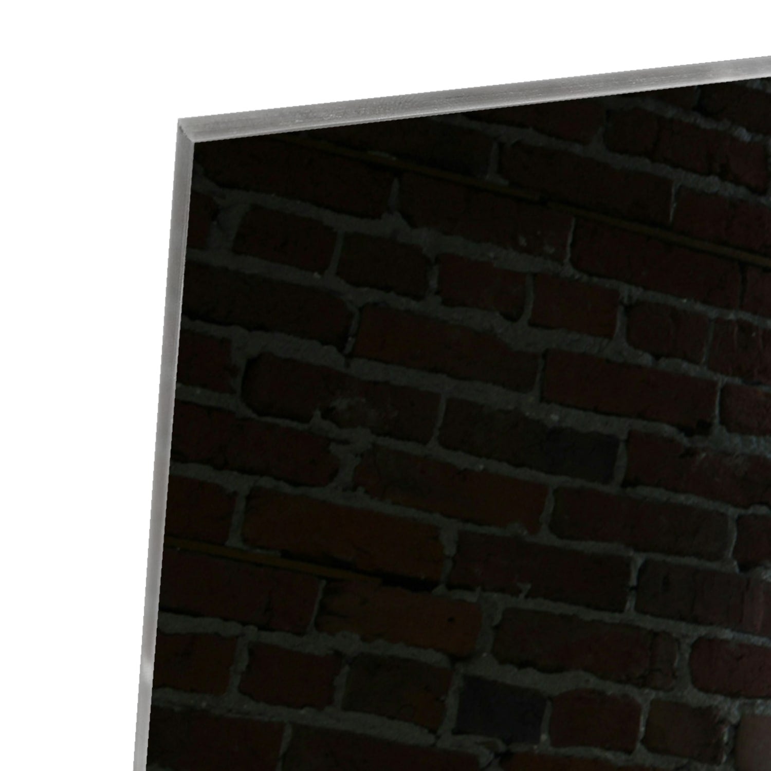 Glazen schilderij met inspirerende tekst in een modern interieur.