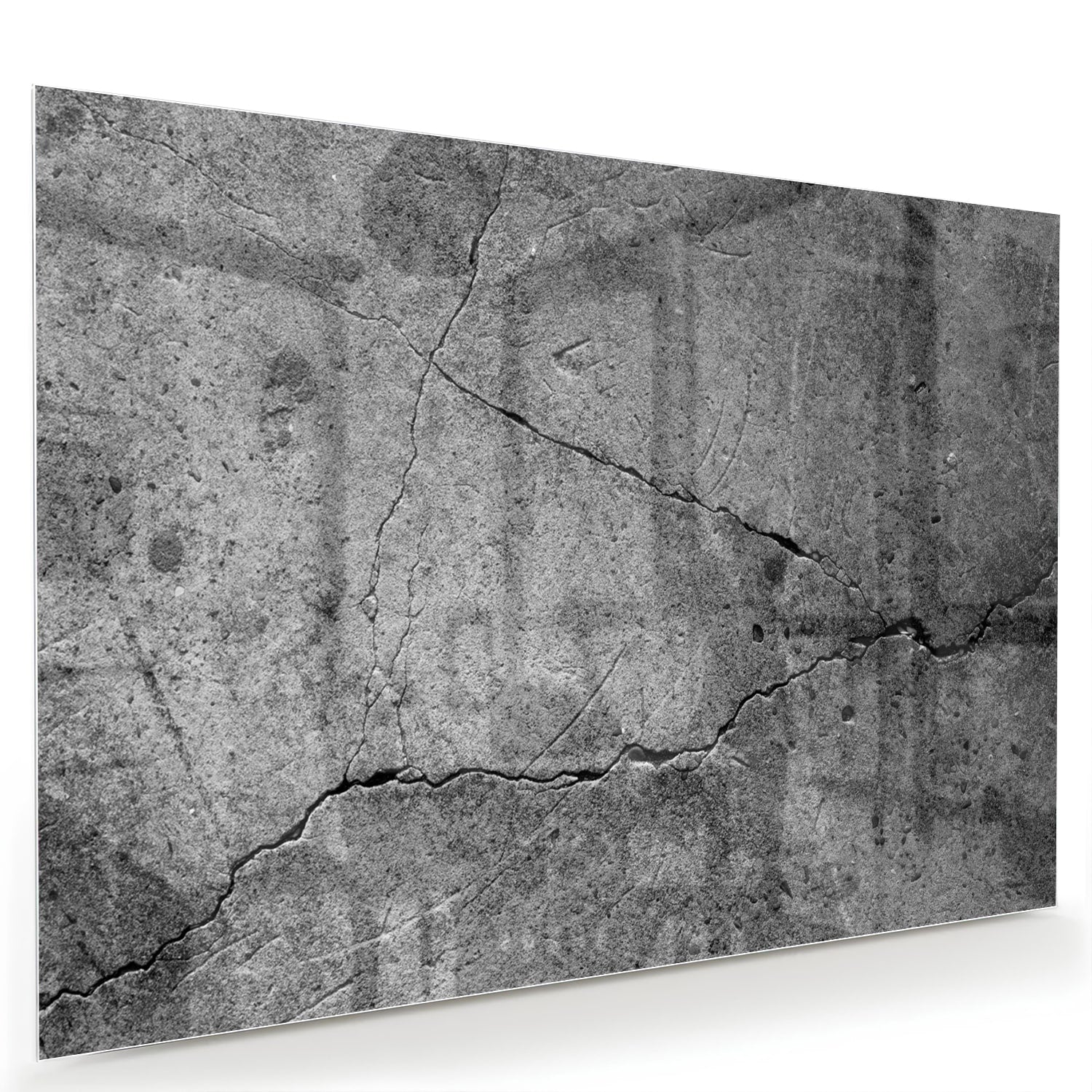 Abstract glazen schilderij met unieke structuur en lijnen.
