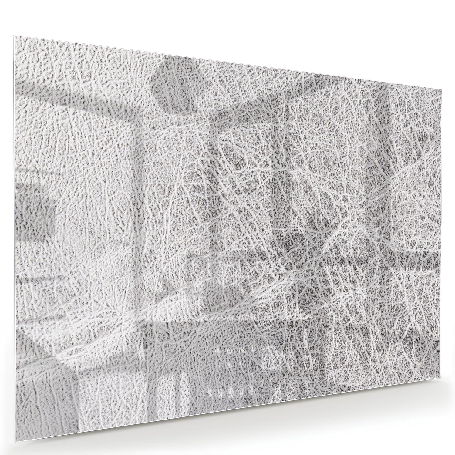 Een abstract glazen schilderij met lijnen, perfect voor moderne interieurs.