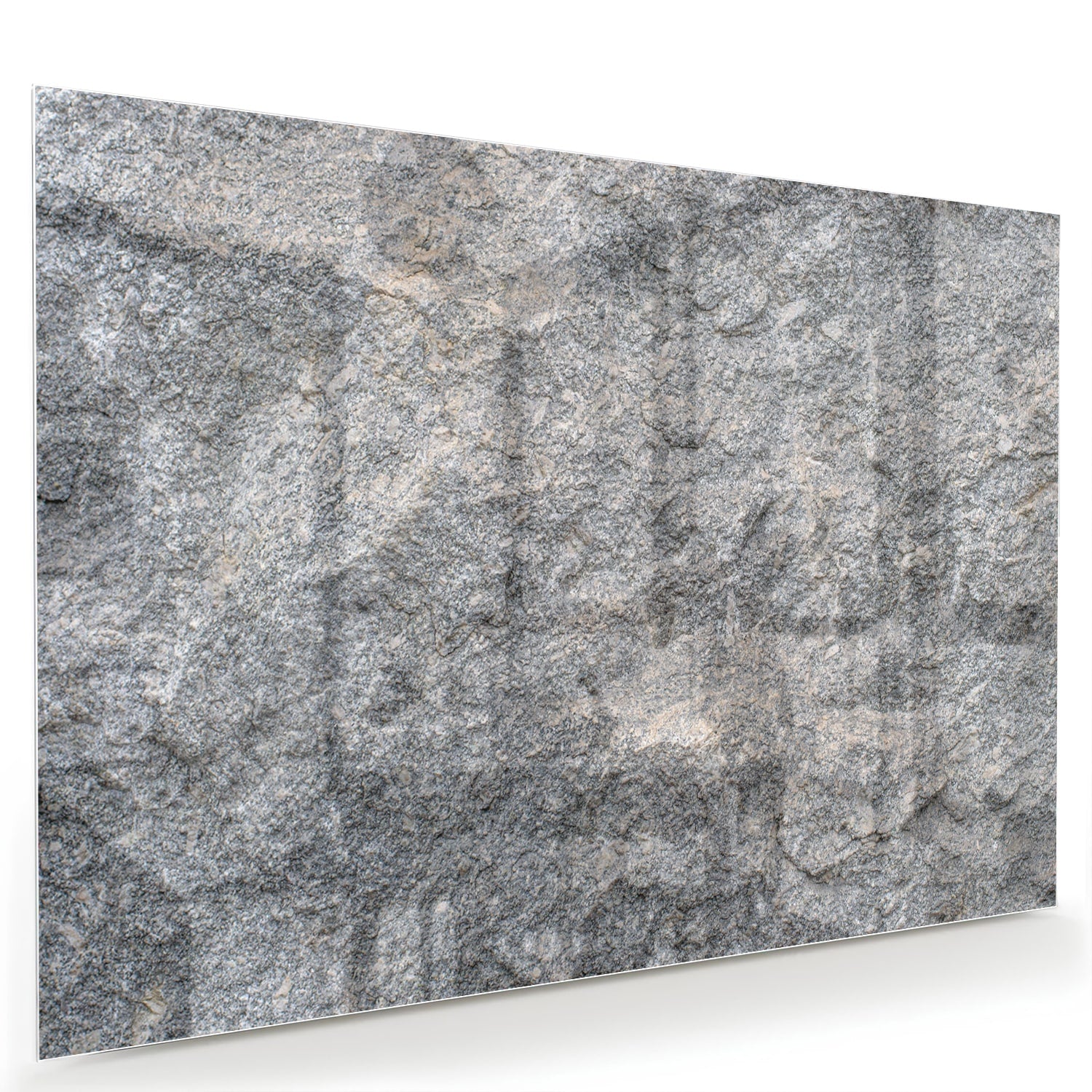 Glazen schilderij met abstracte textuur op muur in moderne woonkamer