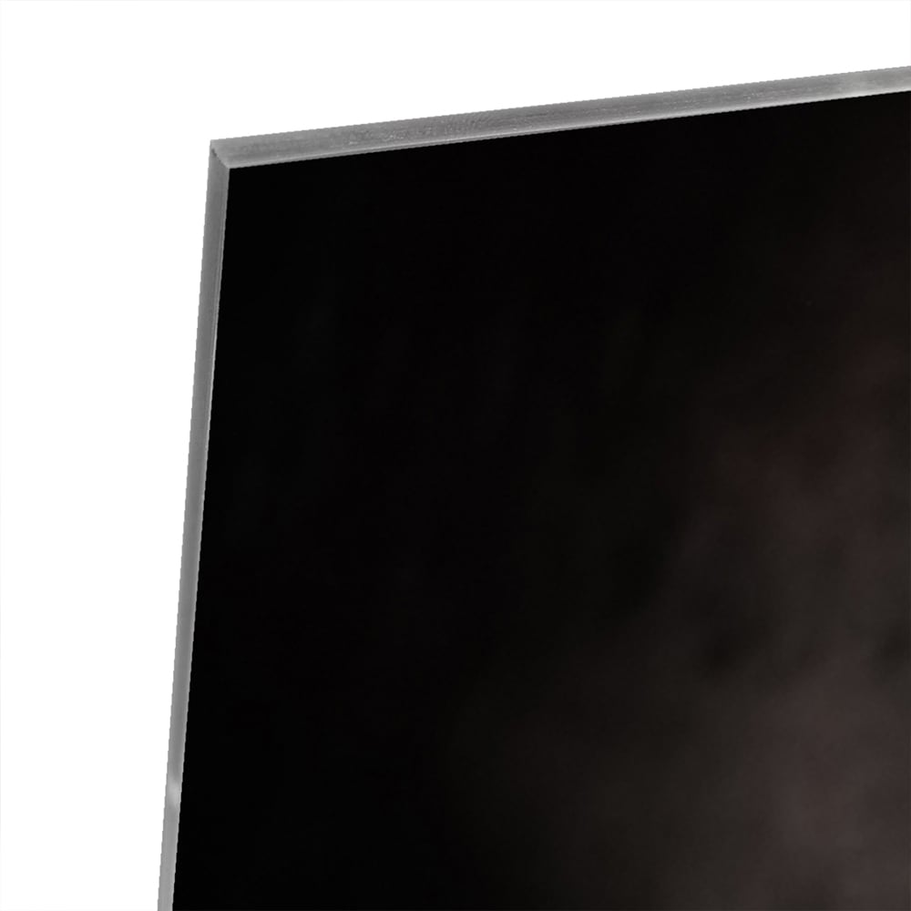 Glazen schilderij van een biertje op houten ondergrond