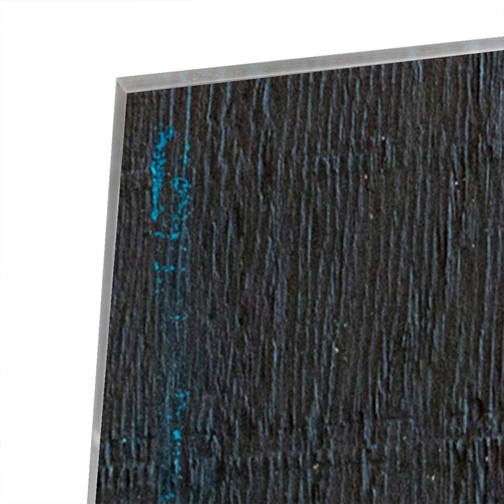 Glas schilderij met tekst 'DREAM BIG' in modern interieur