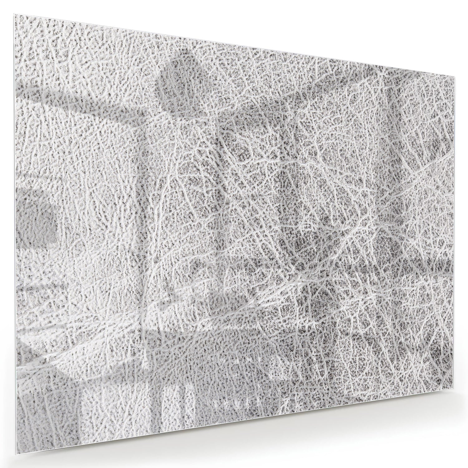 Een abstract glazen schilderij met lijnen, perfect voor moderne interieurs.