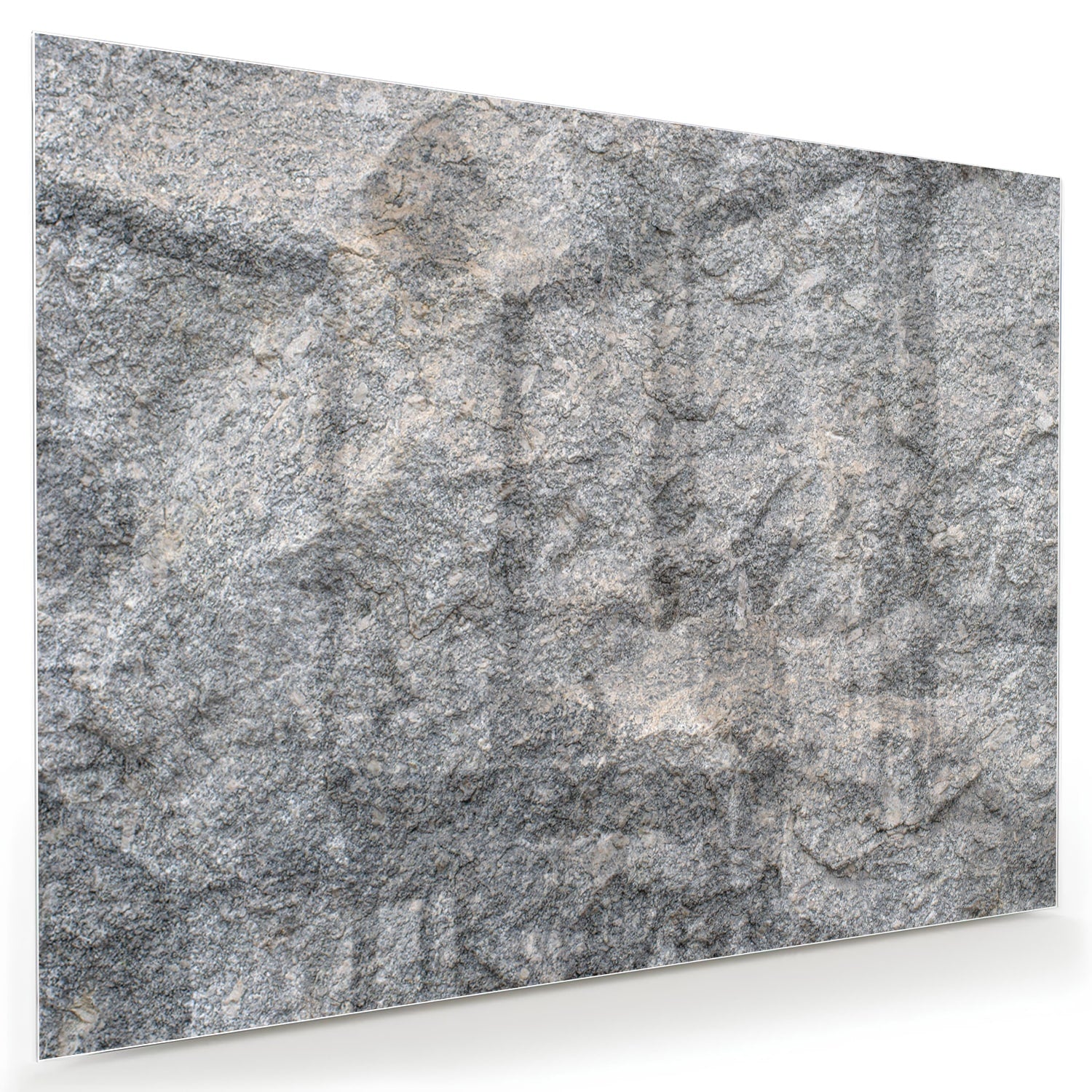 Glazen schilderij met abstracte textuur op muur in moderne woonkamer